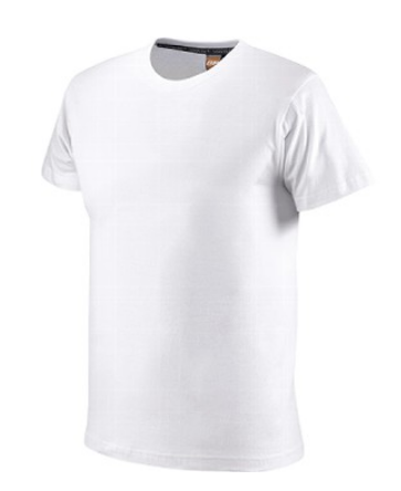 Maglietta Cotone Mezza Manica, Colore Bianco. 